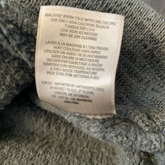 Anthropologie Saturday Sunday Green Funnel Neck Sweater Size Small - Picture 10 of 16